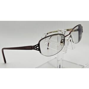 Vera Bradley Vanessa Eyeglass Frames Floral Temple Brown Metal 54-17-135 Optical
